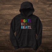 平等カラフル権利LGBTQプライド パーカ