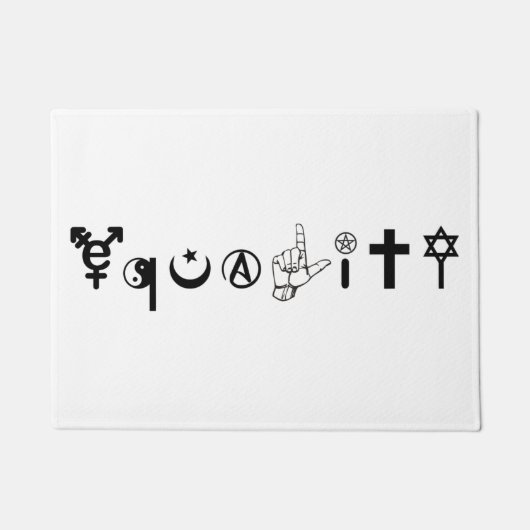 平等シンボルドアマット ドアマット (正面)