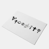 平等シンボルドアマット ドアマット (アングル)