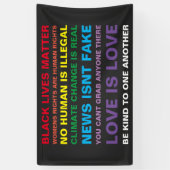 平等ブラックライフ物質プライドビニールバナー 横断幕 (縦)