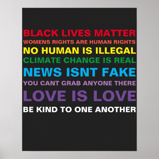 平等ブラックライフ物質プライドポスター ポスター (正面)