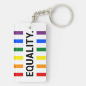 平等プライドレインボーアクリル キーホルダー (裏面)