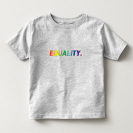 平等プライドlgbt同性愛者ゲイレインボーカラー トドラーTシャツ
