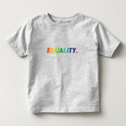 平等プライドlgbt同性愛者ゲイレインボーカラー トドラーTシャツ (正面)