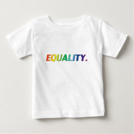平等プライドlgbt同性愛者ゲイレインボーカラー ベビーTシャツ