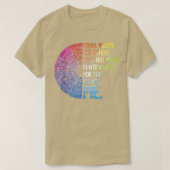 平等ホイール人権フェミニストLGBT活動家 Tシャツ (デザイン正面)