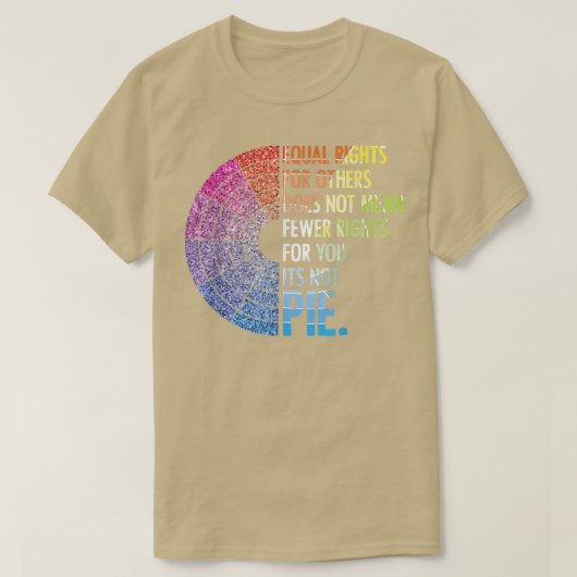 平等ホイール人権フェミニストLGBT活動家 Tシャツ (デザイン正面)
