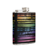 平等ラブレインボーブラシストロークLGBTQ ID656 フラスク (右)