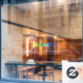 平等レインボーカラーゲイ同性愛者プライドlgbt ウィンドウサイン (カフェ窓)