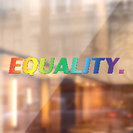 平等レインボーカラーゲイ同性愛者プライドlgbt ウィンドウサイン