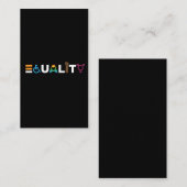 平等人権LGBTQ統一プライド 名刺 (正面/裏面)