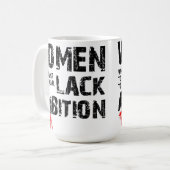 平等以上にいい 面白い女性用マグカップ コーヒーマグカップ (正面左)