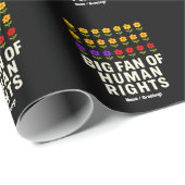 平等正義を支持する人権の大ファン ラッピングペーパー (ロールコーナー)