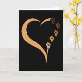 平等正義愛ハート誇りを持った カード (黄色い花)