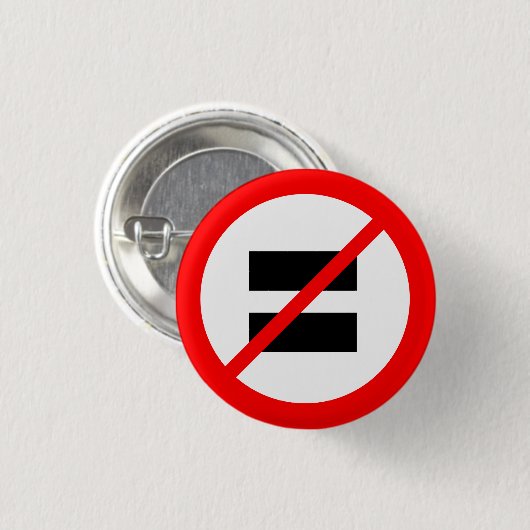 "平等無し" 缶バッジ (正面&裏面)