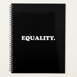 平等白黒モダンタイポグラフィ プランナー手帳