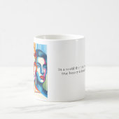 平等3美しいの顔 コーヒーマグカップ (中央)