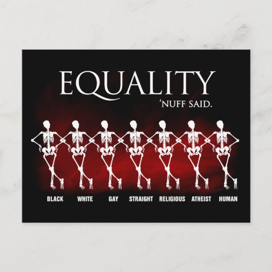 平等。「ヌフが言った。 ポストカード (正面)