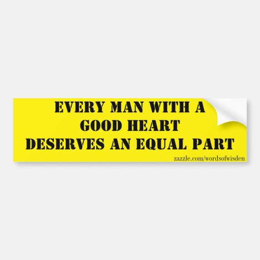 平等 バンパーステッカー (正面)