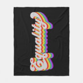 平等 フリースブランケット (正面)