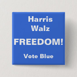 平等！ボタン、青で投票ボタン 缶バッジ