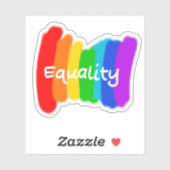 "平等"レインボー文字 シール (シート)