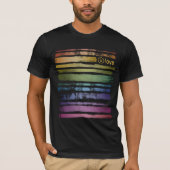 平等 愛 レインボー ブラシ ストローク LGBTQ ID656 Tシャツ (正面)