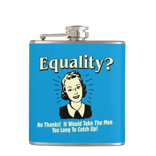平等:男性を長く追い付き過ぎる フラスク (正面)