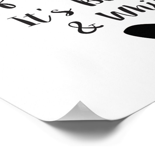 平等 – 白黒 ポスター (角)