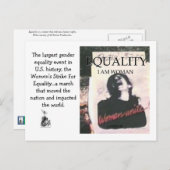 平等、私は女性です 案内ポストカード (正面/裏面)