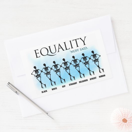 平等 長方形シール (封筒)