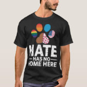 平等、LGBTQ+、パレスチナ、米国プライド Tシャツ (正面)