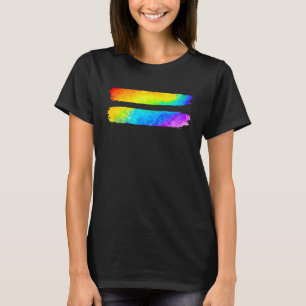 平等LGBTプライド認識度月ゲイレズビアンLG Tシャツ