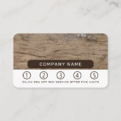 平素朴木 ロイヤリティカード (裏面)