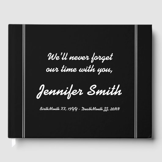 平葬ミニマル客書 ゲストブック (正面)