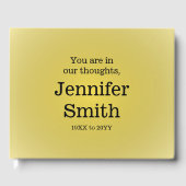 平葬ミニマル式・メモリアルゲストブック ゲストブック (正面)