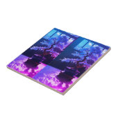 「平行する宇宙の陶磁器タイルで氷盆栽を獲得」 タイル (側面)