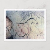 平行な線マルキを持つ妊娠している雌馬の姿 ポストカード (正面)