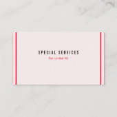 平行に並んだワールドレッド 名刺 (裏面)