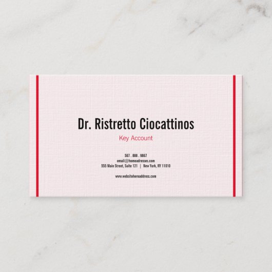 平行に並んだワールドレッド 名刺 (正面)