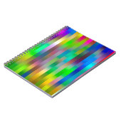 平行シンプル縦線パターン |抽象芸術 ノートブック (左側)