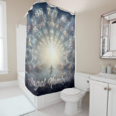 平行レルム天使の番号シャワーカーテン シャワーカーテン (インサイチュ)