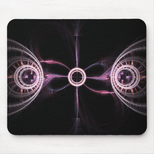 平行宇宙抽象的なフラクタルの芸術 マウスパッド (正面)