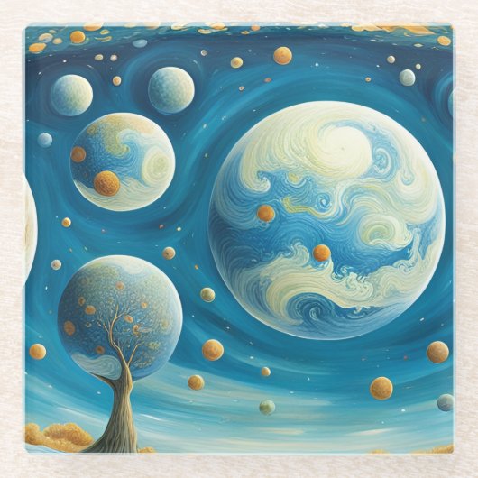 平行宇宙 ガラスコースター (正面)