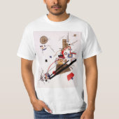 平行対角線Wassily Kandinsky Tシャツ (正面)