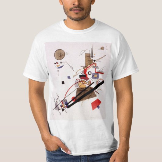 平行対角線Wassily Kandinsky Tシャツ (正面)
