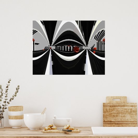 平行線ポスター ポスター (キッチン)