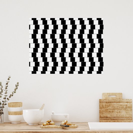 平行線 ポスター (キッチン)