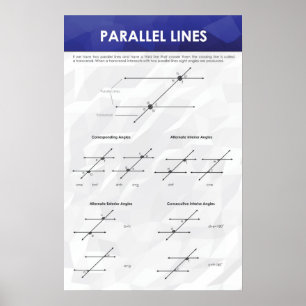 平行線 – Math Poster ポスター