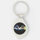 平行8キーチェーン キーホルダー (正面)